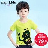gxgkids男童夏装短袖T恤韩版新款童装儿童纯棉圆领T恤潮A5244152