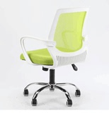 简约时尚电脑椅子家用办公升降转椅 网布透气 白色 固定扶手 特价