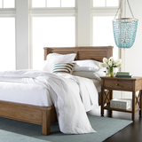 美式家具纯全实木床双人床美国红橡木1.5m1.8米乡村卧室婚床定制