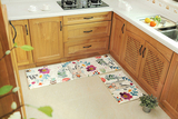 垫脚垫卧室地毯卡通珊瑚绒法兰绒印花入户门前地垫子厨房客厅进门