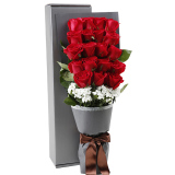 鲜花速递全国送花上门红玫瑰花束礼盒送祝福女朋友爱人生日礼物