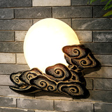 现代中式仿古祥云壁灯会所餐厅茶楼古典灯具工艺术装饰走廊墙壁灯