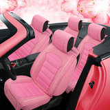 女性时尚粉色红色汽车坐垫甲壳虫POLO捷达起亚K2K3K5智跑专用座垫