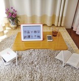楠竹纹大号床上折叠桌笔记本电脑桌炕桌学习桌便携小餐桌特价包邮