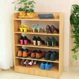 欧式特价简易客厅鞋架 多层实木鞋柜 简约现代组装防尘70cm可定做