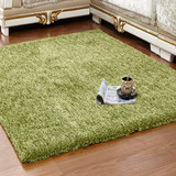 客厅地毯现代简约加密加厚卧室床边M6纯色防滑地毯可定制