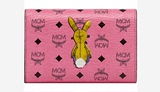 韩国专柜正品MCM经典小兔子中长款钱包15年新版粉色棕