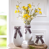 创意客厅餐桌干花花器 现代简约陶瓷插花花瓶欧式家居装饰品摆件