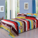 大嘴卡通猴纯棉四件套全棉床单被套简约床上用品套件1.8米床1.5米