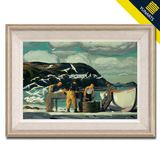 渔港 BB2-5 贝洛斯云享艺术原作版画客厅餐厅油画装饰画挂画壁画