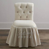 特价欧式风格布艺梳妆椅 沙发凳美式乡村公主化妆凳 简约时尚椅子