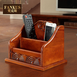 梵克斯家具 美式全实木遥控器架  欧式客厅茶几收纳盒电视遥控架