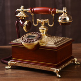 新款欧式别墅电话机仿古电话机美式创意复古高档家用座机古董包邮
