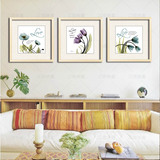 美式植物花卉挂画小清新简约装饰画客厅墙画卧室壁画玄关有框画