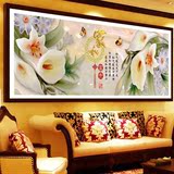 2016蒙娜丽莎家和万事兴十字绣客厅最新款大幅百合花满绣2米1.5米