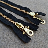 5号金铜闭尾◆单头黑带 ykk金属拉链 皮具布艺包袋服装细部用