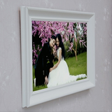 欧式白色挂墙画框16寸24寸30寸36寸实木婚纱照创意油画框