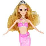 芭比娃娃美人鱼公主玩具礼盒套装女孩过家家生日礼物带灯光