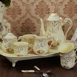 欧式陶瓷茶具套装家用茶壶水杯耐热下午咖啡杯碟子加厚组合整套