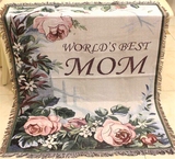 母亲节礼物 欧式田园沙发巾 装饰毯 休闲毯 线毯 挂毯 沙发毯床毯