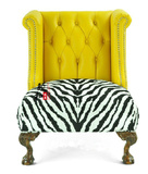 特价美式单人沙发简约老虎椅欧式咖啡新古典皮布斑马纹造型老板椅