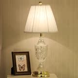 现代欧式水晶玻璃台灯卧室床头灯创意客厅样品房美式婚庆装饰台灯