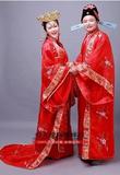 大红中式婚礼喜服新娘结婚婚纱礼服情侣古装唐装汉服男女演出服装