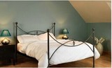 欧式铁艺床 现代简约双人床 1.8米1.5米1.2米铁床 单人床特价