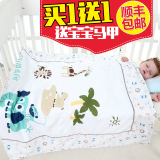 婴儿全纯棉床品夏凉被宝宝纯棉纱布印花空调被幼儿园儿童薄盖被子