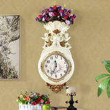 欧式天使钟表客厅卧室静音艺术挂钟时尚创意墙上挂表个性石英壁钟
