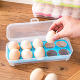 泡沫之夏 透明10卡位鸡蛋保鲜盒冰箱橱柜专用防尘储物盒收纳盒