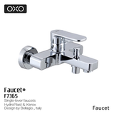 OXO淋浴龙头配手持花洒两路出水全铜明装浴缸淋浴龙头包邮F7365
