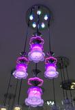 现代简约LED餐厅吊灯三头单头时尚个性创意水晶吧台鱼线餐吊灯具