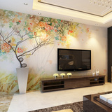 客厅电视背景墙壁纸大型壁画无纺布墙纸卧室温馨简约现代欧式油画