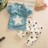 宝宝夏装短袖套装男0-1-2岁婴幼儿789个月小童3-5岁夏季韩版衣服