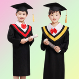六一儿童博士服毕业礼服 幼儿园学士服装 中小学生毕业典礼演出服