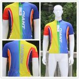 捷安特GIANT1运动版车衣Rainbow短袖骑行服山地公路自行车骑行服