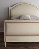 简约现代美式乡村布艺实木床白色1.8米双人床法式单人床