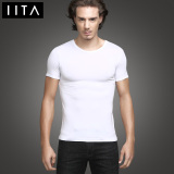 IITA男士T恤短袖超细莫代尔背心弹力修身打底衫男士内衣圆领汗衫
