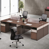 淘公子办公家具新款员工桌简约四人位板式办公桌屏风卡位职员桌