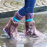 女中高秋冬季防雨防水鞋套男筒雨靴套加厚防滑鞋套儿童雨天雨鞋套