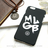 青丙|原创潮牌MLGB文字iphone6S个性苹果6 plus手机壳半包磨砂硬