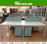 上海简约屏风办公桌单人位 卡座组合 带隔断抽屉写字楼职员办公桌