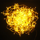 LED彩灯闪灯串灯 节日装饰彩灯 户外30米300灯黄色灯串 挂件装饰