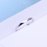 简约大方s925纯银单戒尾戒指环设计款百搭切面男女情侣一对戒潮人