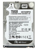 WD/西部数据 WD7500BPKX 750G 笔记本硬盘 黑盘 7200转16M