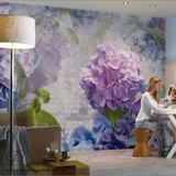 高端设计紫色大花蝴蝶兰德国原装进口壁纸纯纸壁画卧室Otaksa墙纸