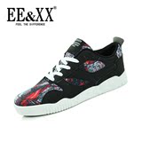 EEXX2016春季新款时尚低帮平跟韩版系带拼色帆布鞋男士休闲鞋7247