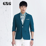 GXG[包邮]男装 时尚潮流修身百搭深蓝色休闲西装西服#42101251