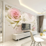 香诺儿3d欧式瓷砖背景墙雕刻客厅电视背景墙砖地砖简约现代玫瑰花